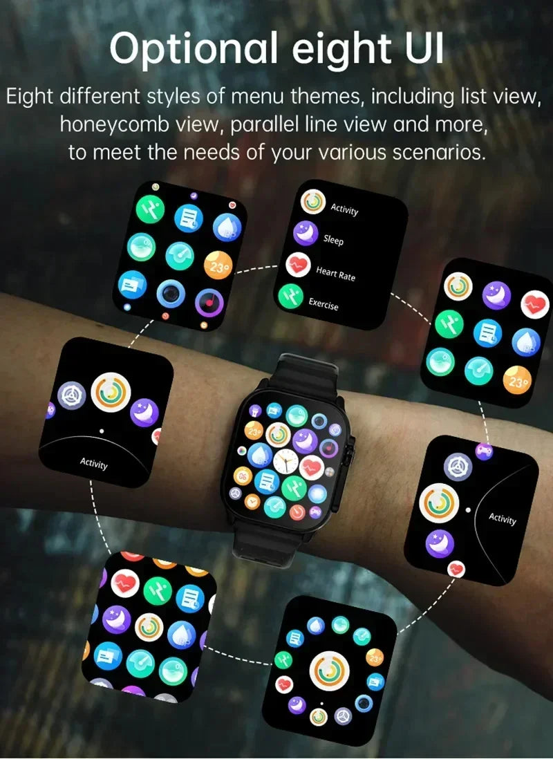 Stylish Smartwatch with Heart Monitor