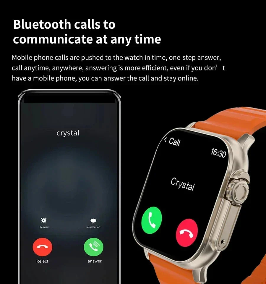 Stylish Smartwatch with Heart Monitor
