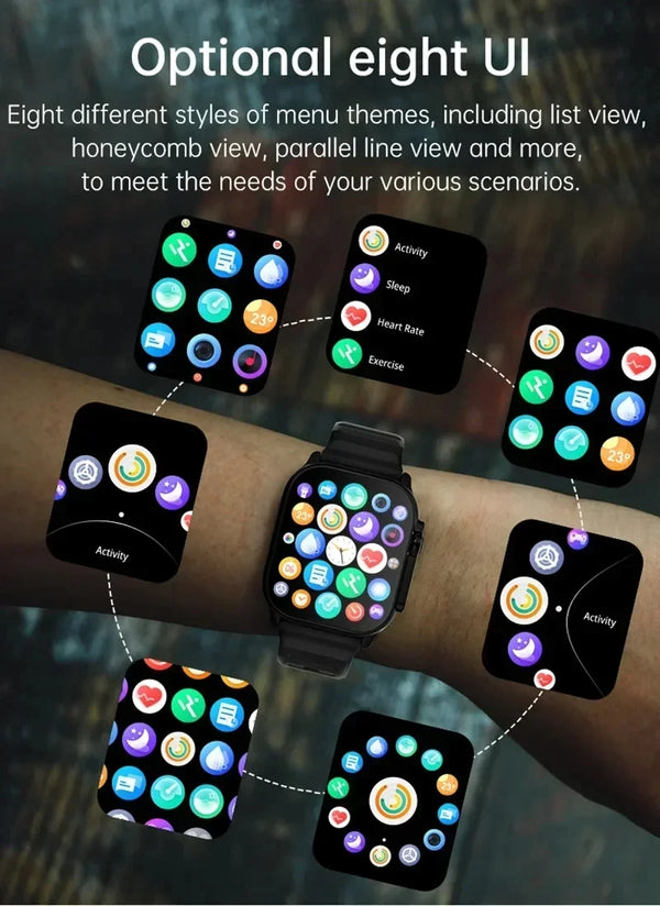 Stylish Smartwatch with Heart Monitor